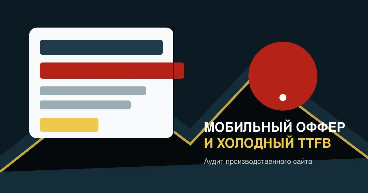Аудит мобильной версии производственного сайта перед рекламой